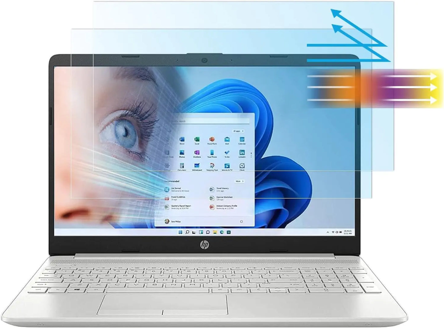 2 Pack 14 inch Laptop Screen Protector for HP 14" Laptop |HP Pavilion X360 14 |HP Chromebook 14 |HP Stream 14 |HP ProBook 14 |HP Envy 14 Anti Blue Light Glare Eye Protection Computer Screen Filter