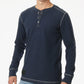 ZIMEGO Men's Casual Long Sleeve Lightweight Thermal Henley Essential Shirt
