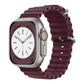 Silicone Ocean band for Apple Watch straps 45mm 46mm 40mm Ultra 2 49mm 44mm 41mm 38-42mm sport bracelet series 10 9 8 7 6 5 4 SE