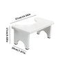 No Installation Not-Slip Bathroom Toilet Stool Upgrade Bamboo Squatting Toilet Stool for Adults Children