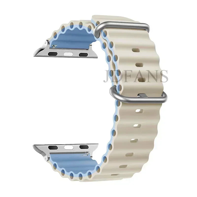 Straps for Apple Watch Band 44mm 40mm 45mm 49mm 41mm 42mm 38mm 46mm ocean bracelet correa iWatch series 7 6 3 se 8 Ultra 2 9 10