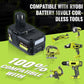 VANON 2Pack 7.0Ah P108 Li-on Replace for ryobi 18v P102 P103 P107 P109 Battery Pin Compatible with 18V Cordless Power Tools