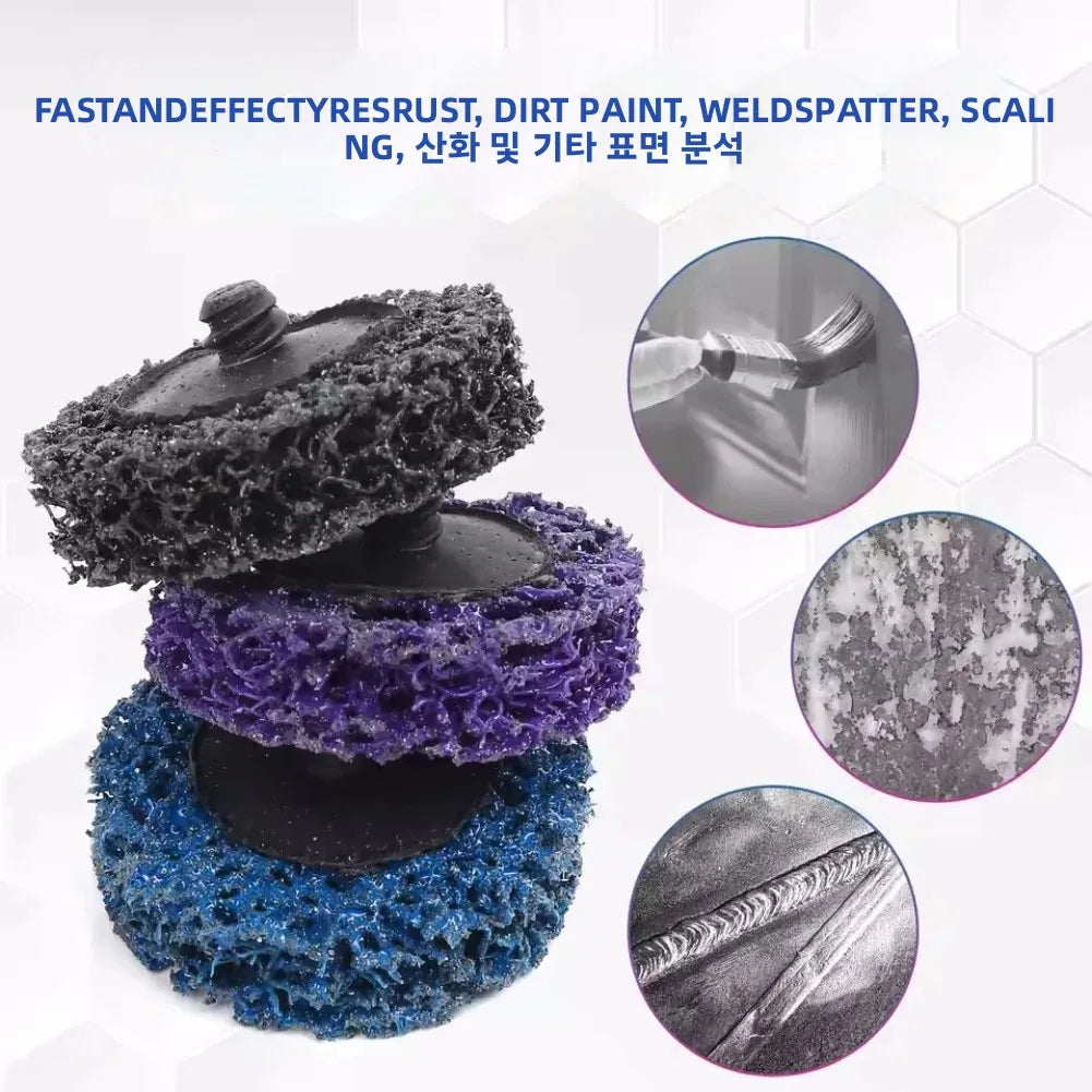 13Pcs Rust Remover Wheel Disc 2Inch Angle Grinding Abrasive Disc Pallet Polishing Metal Strip Disc Abrasive Paint Cleaning Wheel