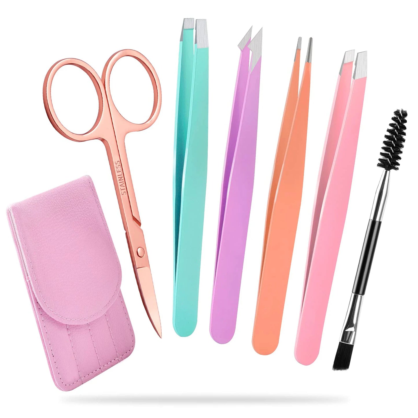5pcs Professional-Grade Foot Care Kit with Stainless Steel Cuticle Scissors, Tweezers, and Nail Tools - Portable,Foot Care Tools