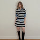 [TWEE] Rillo Stripe Knit Skirt Set