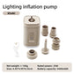 Mini Electric Inflatable Pump 3-in-1 with Lights Wireless Air Compressor for Inflate & Deflate Camping Hiking Equipment