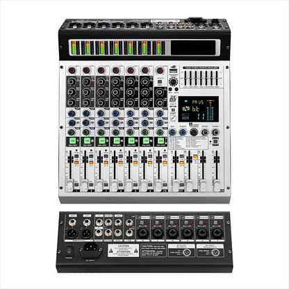 Brand New 8 Channel Interface Audio 99 Effects Digital Professional Audio Mixer with 2 Marshals with USB +48V Phantom Power