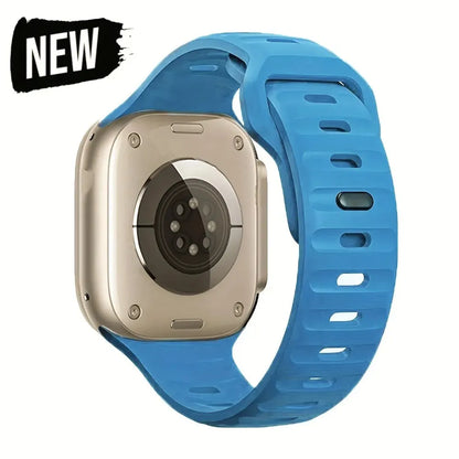 Soft Silicone Strap For Apple Watch Band Ultra 49mm 44mm 45mm 42mm 41mm 42mm 38mm Sport Watchband IWatch Serise 9 8 7 6 Bracelet
