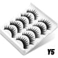 GROINNEYA 5/10 pairs 3D Mink Lashes Faux Mink Fluffy Lash Soft Full Thick Wispy Eyelash Dramatic False Eyelashes Makeup