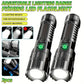 9900LM Powerful LED Flashlight Battery Display USB Rechargeable Light Telescopic Zoom Torch Lamp Outdoor Camping Fishing Lantern