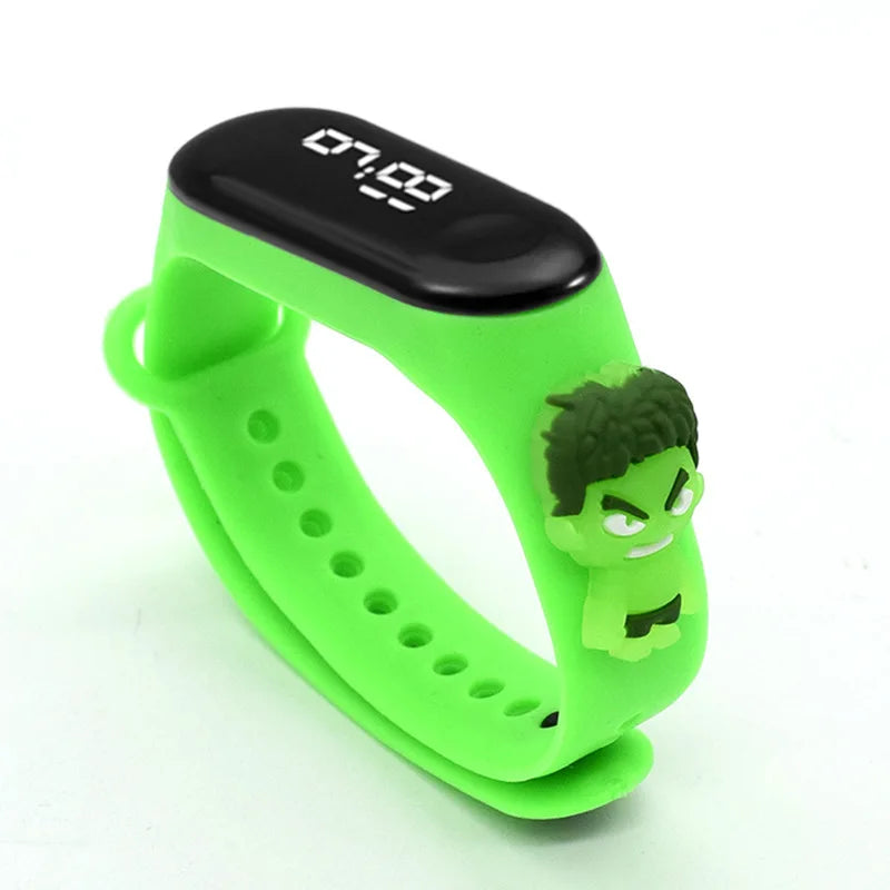 Disney Fashion Mickey Children Watches For Girls Electronic Bracelet Sports Touch LED  Doll Kids Watch Women Waterproof Clock