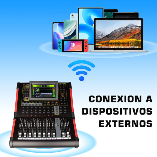 Professional Mixing Console 12 Channel Mezclador Digital Audio Mixer for Studio /Live Performances/Church