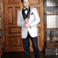 "Bradford" White Tuxedo Jacket Shawl (Separates)