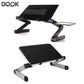 Adjustable Laptop Desk Stand Portable Aluminum Ergonomic Lapdesk For TV Bed Sofa PC Notebook Table Desk Stand With Mouse Pad