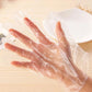 100/200Pcs Disposable Gloves Plastic Gloves Transparent Eco-Friendly Cleaning Gloves for DIY Cooking Kitchen Accessories