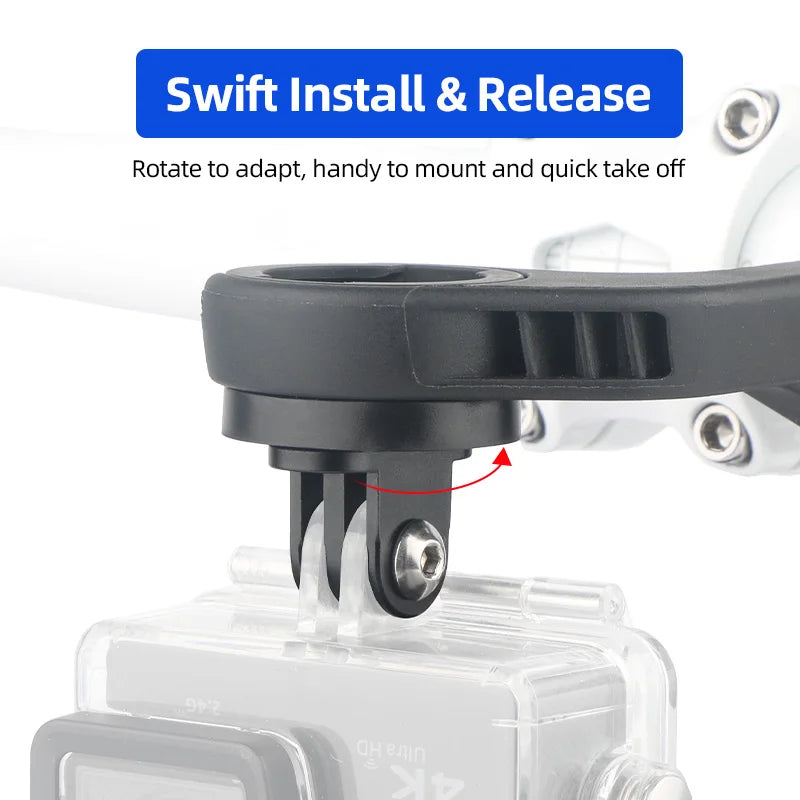 Bicycle Computer Mount Bracket Fixed Base Quick Repair Accessories for Garmin Gopro Camera Headlight Adapter Replacement Parts