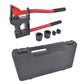 AP03 Manual Lever Sheet Metal Stud Punch Kit - 20GA Conduit Hole Cutter Set with 7/8", 1-1/8", 1-11/32" Knockout Punch Drivers
