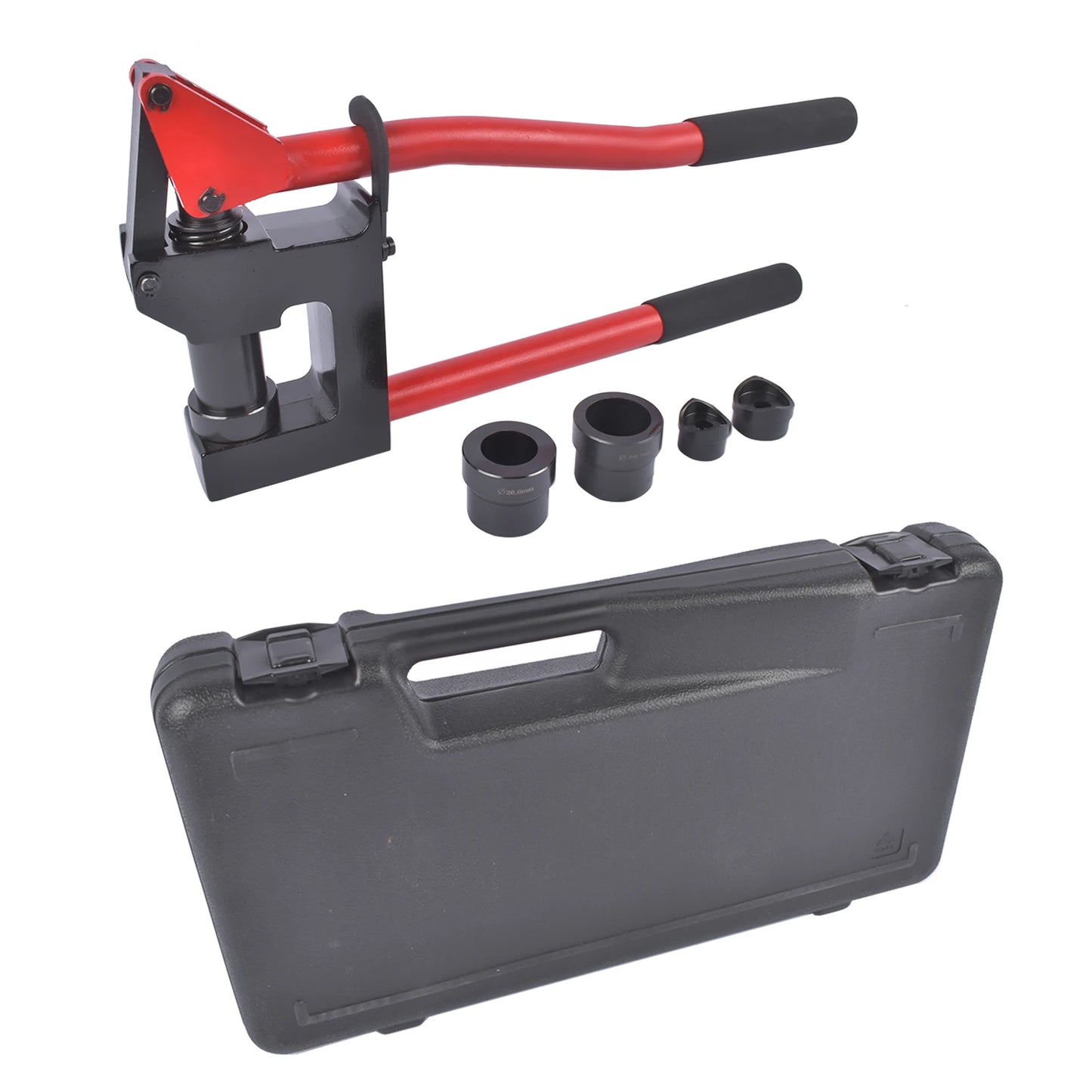 AP03 Manual Lever Sheet Metal Stud Punch Kit - 20GA Conduit Hole Cutter Set with 7/8", 1-1/8", 1-11/32" Knockout Punch Drivers