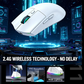 2026 Wireless Gaming Mouse - Tri-Mode (2.4GHz/Wired/Bluetooth) PAW3311 Sensor RGB PC Gam Mouse Connection Magnetic Charging Dock