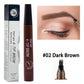 4 fork microblading eyebrow pencil waterproof eyebrow pencil natural long-lasting eyebrow makeup five colors