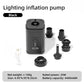 Mini Electric Inflatable Pump 3-in-1 with Lights Wireless Air Compressor for Inflate & Deflate Camping Hiking Equipment