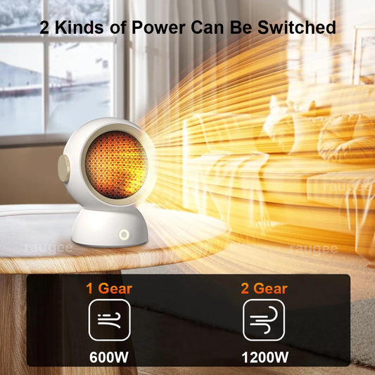 Portable Heating Fans Electric Fan Heater Desktop Warm Fan Stove Warm Air Blower For Home Office Mini Radiator Fan Heater