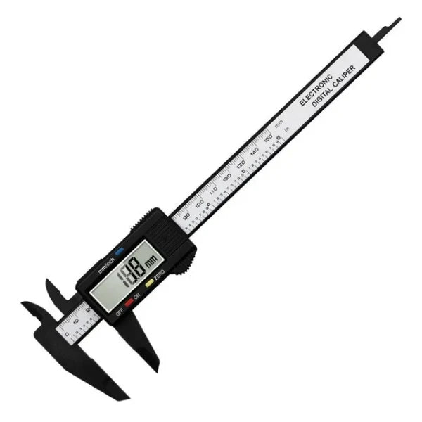 Digital Vernier Caliper 150Mm Plastic Measuring Tool With Lcd Display For Students Engineers Mini Precision Ruler