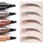 4 fork microblading eyebrow pencil waterproof eyebrow pencil natural long-lasting eyebrow makeup five colors