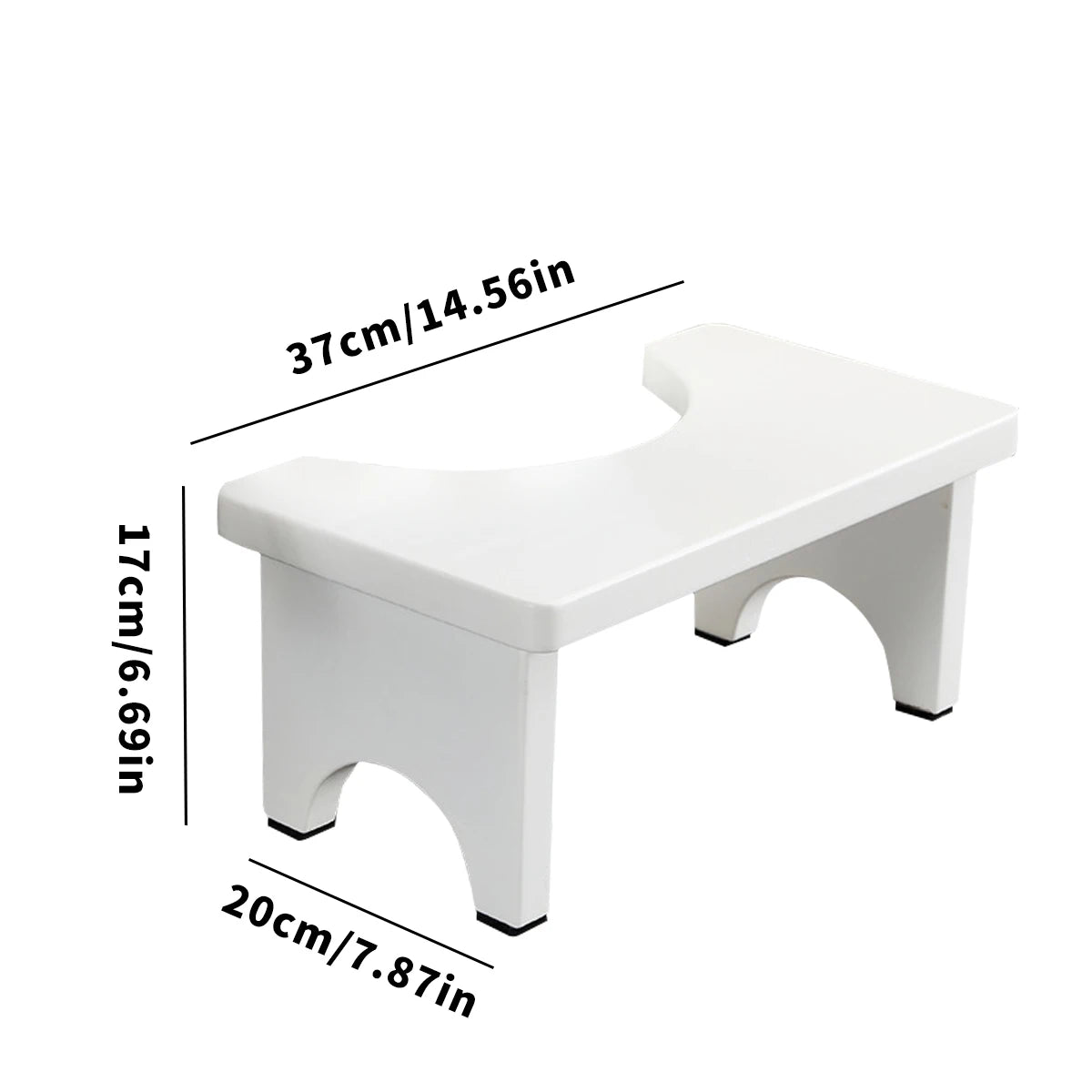 No Installation Not-Slip Bathroom Toilet Stool Upgrade Bamboo Squatting Toilet Stool for Adults Children