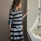 [TWEE] Rillo Stripe Knit Skirt Set