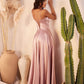 Chic Polished A-Line Satin Bustier Gown for Special Occasion CDCD337