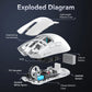 Attack Shark X11&R1 Wireless Gaming Mouse - Tri-Mode , PAW3311 Sensor,22K DPI, 400 IPS, RGB PC Gaming Mouse