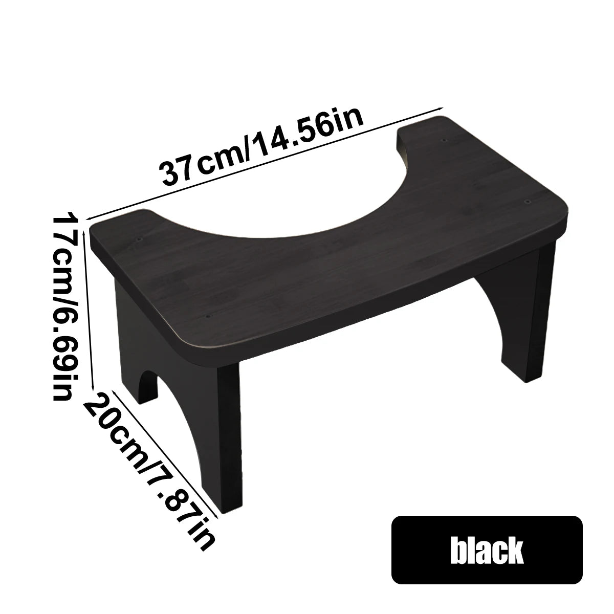 No Installation Not-Slip Bathroom Toilet Stool Upgrade Bamboo Squatting Toilet Stool for Adults Children