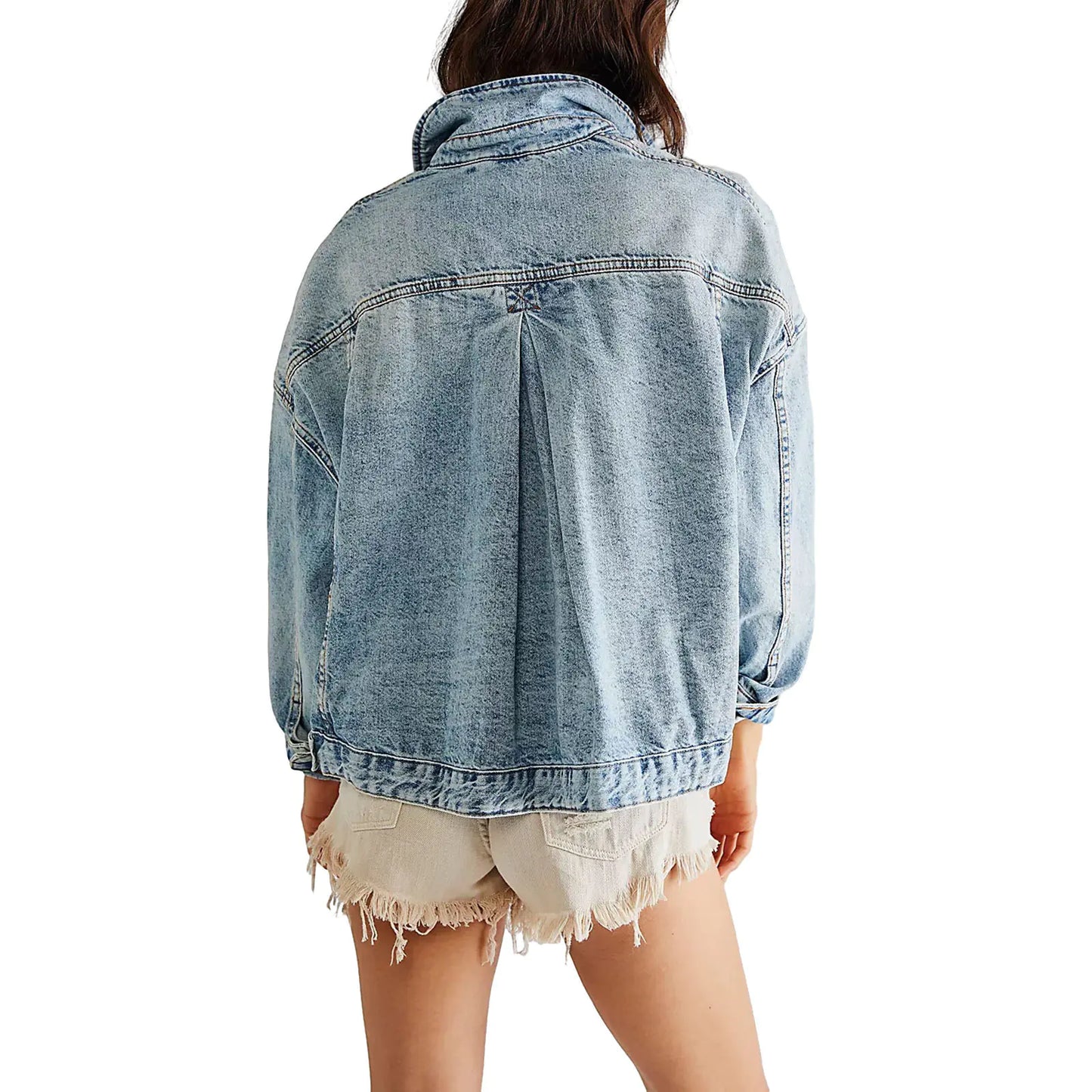 2023 Women's Loose Fit Fashion Denim Jacket