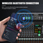 COOYINK 8 Channel Audio Mixer 2*99 DSP 3 Group Aux Send Digital Professional Console Sound Mixer Console with Bluetooth MP3 USB
