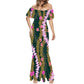 Elegant 2025 Premium Polynesian Puakenikeni Hawaiian Floral Print Made to Order Couture Fishtail Skirt Tonga Charming Style