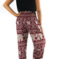Burgundy ELEPHANT Pants Women Boho Pants Hippie Pants Yoga