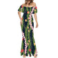Elegant 2025 Premium Polynesian Puakenikeni Hawaiian Floral Print Made to Order Couture Fishtail Skirt Tonga Charming Style
