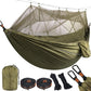 Lightweight Camping hammock with mosquito net Comfortable for Outdoor  Durable breathable 210T parachute nylon material Hammocks