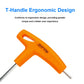 T-Handle Socket Wrench Portable Built-In Secret Spoke Cap Spanner Durable Sturdy Repairing Tool Easy Using for Bike Motorcycle
