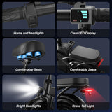 Foldable Electric Bike for Adults,14" Commuter E-Bike,750W Peak,Electric Bicycle,48V10Ah Battery,30Miles Range + 1 Year Warranty