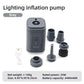 Mini Electric Inflatable Pump 3-in-1 with Lights Wireless Air Compressor for Inflate & Deflate Camping Hiking Equipment