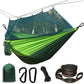 Lightweight Camping hammock with mosquito net Comfortable for Outdoor  Durable breathable 210T parachute nylon material Hammocks