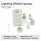 Mini Electric Inflatable Pump 3-in-1 with Lights Wireless Air Compressor for Inflate & Deflate Camping Hiking Equipment