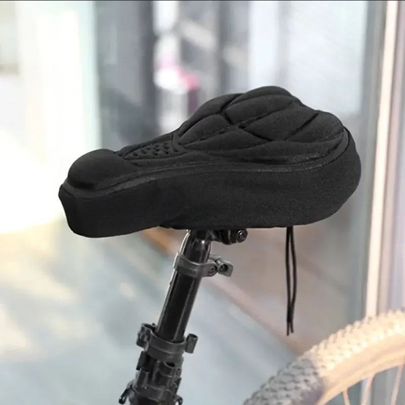 Soft 3D Padded Cycling Bicycle MTB Bike Saddle Seat Cover Cushion Sponge Foam Comfortable Saddles Mat Bicycle Accessory