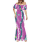 Elegant 2025 Premium Polynesian Puakenikeni Hawaiian Floral Print Made to Order Couture Fishtail Skirt Tonga Charming Style