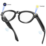 GS380 AI Smart Camera Glasses with Flashlight Take Photo Music Call Pedometer Distance Audio Wearable Video Recording Glasses