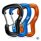 Outdoor Hammock Double Locking Buckle, Multifunctional Aluminum Alloy Hanging Buckle, Camping Hammock Quick Hanging Buckle