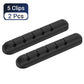 1pc Self-Adhesive Cable Organizer for Easy Wire and Data Cable Management - 7 Hole Black Wire Clips and Network Cable Clamps