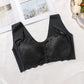 Ladies' Front-opening Bra, Fashionable Lace Lingerie, Full Cup Gathering, Lace Cutout Design